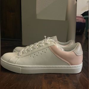 JCrew NWT white leather sneakers